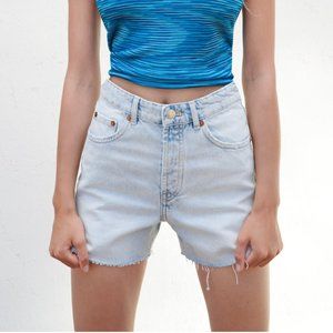 (NWT) Zara Split Straight Denim Shorts